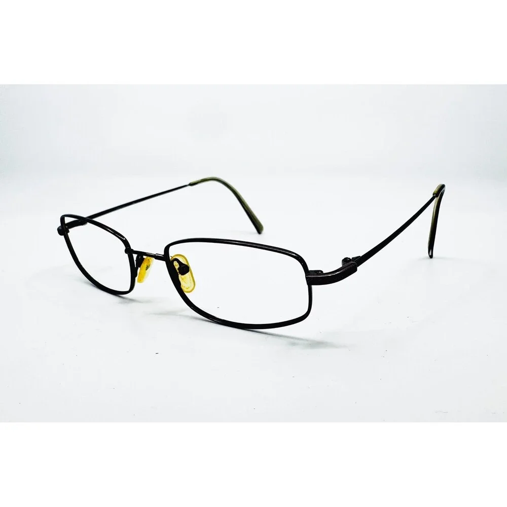 Claiborne Eyeglasses Mens Black Charger Flexon Rectangle 145 40330